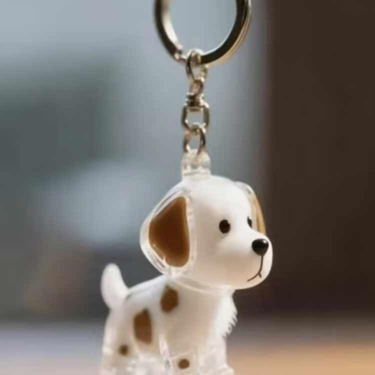 【3個セット】ペット 遺毛ケース 犬 キーホルダー 透明 遺毛入れ 記念のボトル 毛収納 ペットメモリアルボトル ヒゲケース 思い出 保管 かわいい | ブランド登録なし | 03