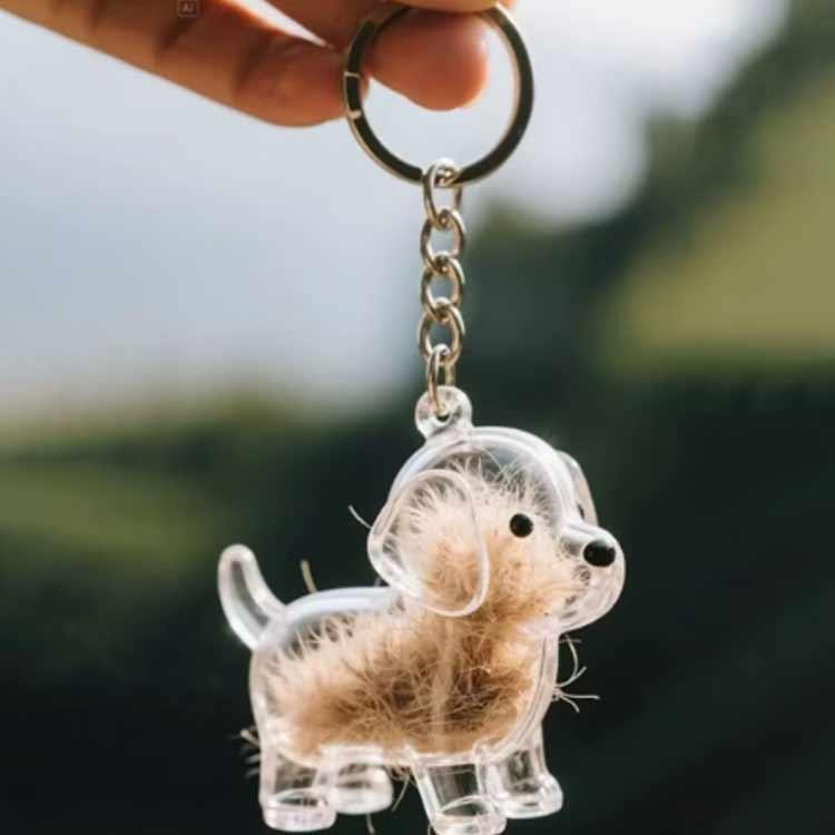 【3個セット】ペット 遺毛ケース 犬 キーホルダー 透明 遺毛入れ 記念のボトル 毛収納 ペットメモリアルボトル ヒゲケース 思い出 保管 かわいい | ブランド登録なし | 04