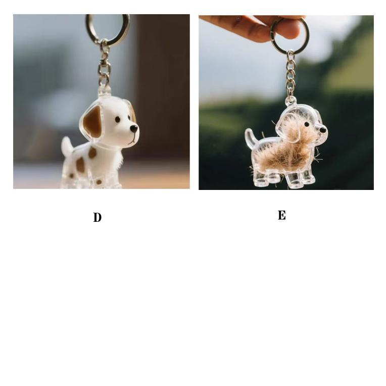 【3個セット】ペット 遺毛ケース 犬 キーホルダー 透明 遺毛入れ 記念のボトル 毛収納 ペットメモリアルボトル ヒゲケース 思い出 保管 かわいい | ブランド登録なし | 07