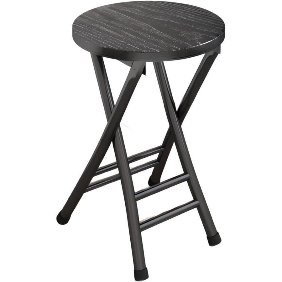 折りたたみ椅子 カウンターチェア 木製 スチール ハイチェア 足置き付き バーチェア ハイスツール ダイニングチェア パイプ椅子 チェア 椅子 朝食 喫茶店 軽量 | ブランド登録なし