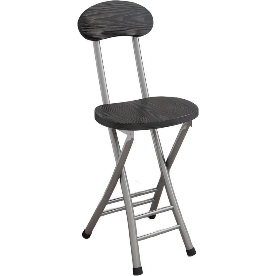 折りたたみ椅子 カウンターチェア 木製 スチール ハイチェア 足置き付き バーチェア ハイスツール ダイニングチェア パイプ椅子 チェア 椅子 朝食 喫茶店 軽量 | ブランド登録なし | 10