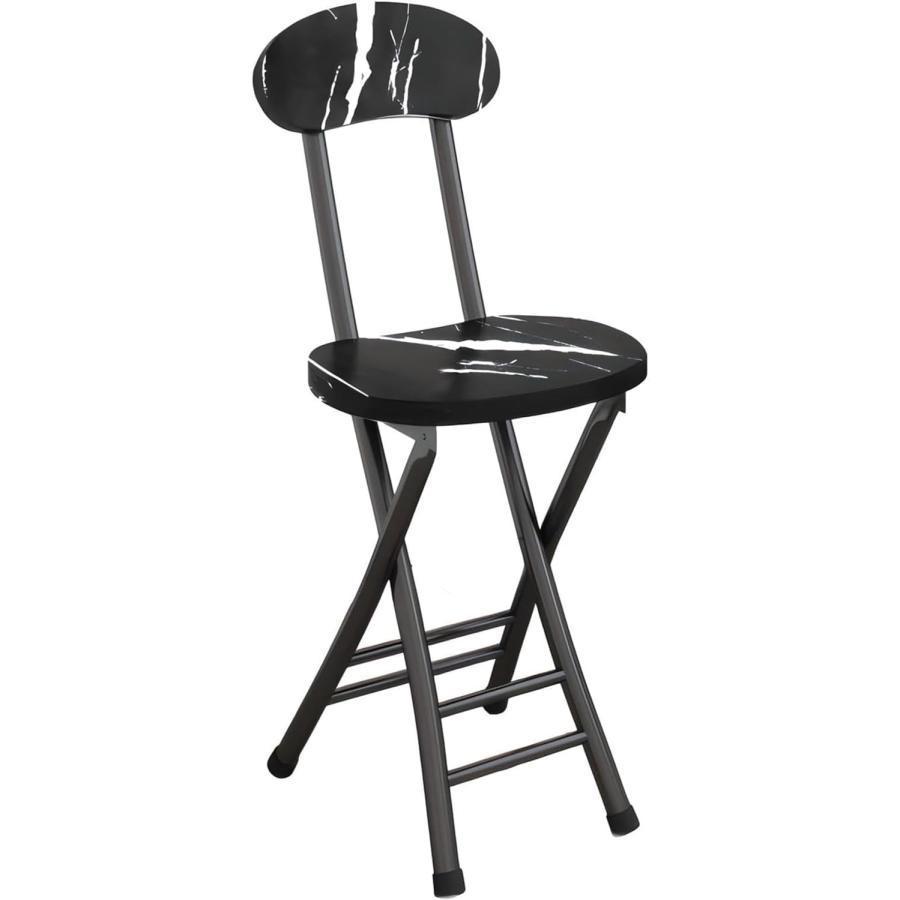 折りたたみ椅子 カウンターチェア 木製 スチール ハイチェア 足置き付き バーチェア ハイスツール ダイニングチェア パイプ椅子 チェア 椅子 朝食 喫茶店 軽量 | ブランド登録なし | 11