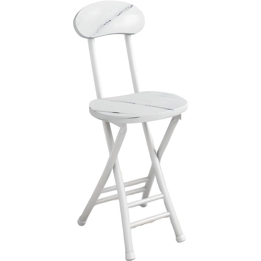 折りたたみ椅子 カウンターチェア 木製 スチール ハイチェア 足置き付き バーチェア ハイスツール ダイニングチェア パイプ椅子 チェア 椅子 朝食 喫茶店 軽量 | ブランド登録なし | 14