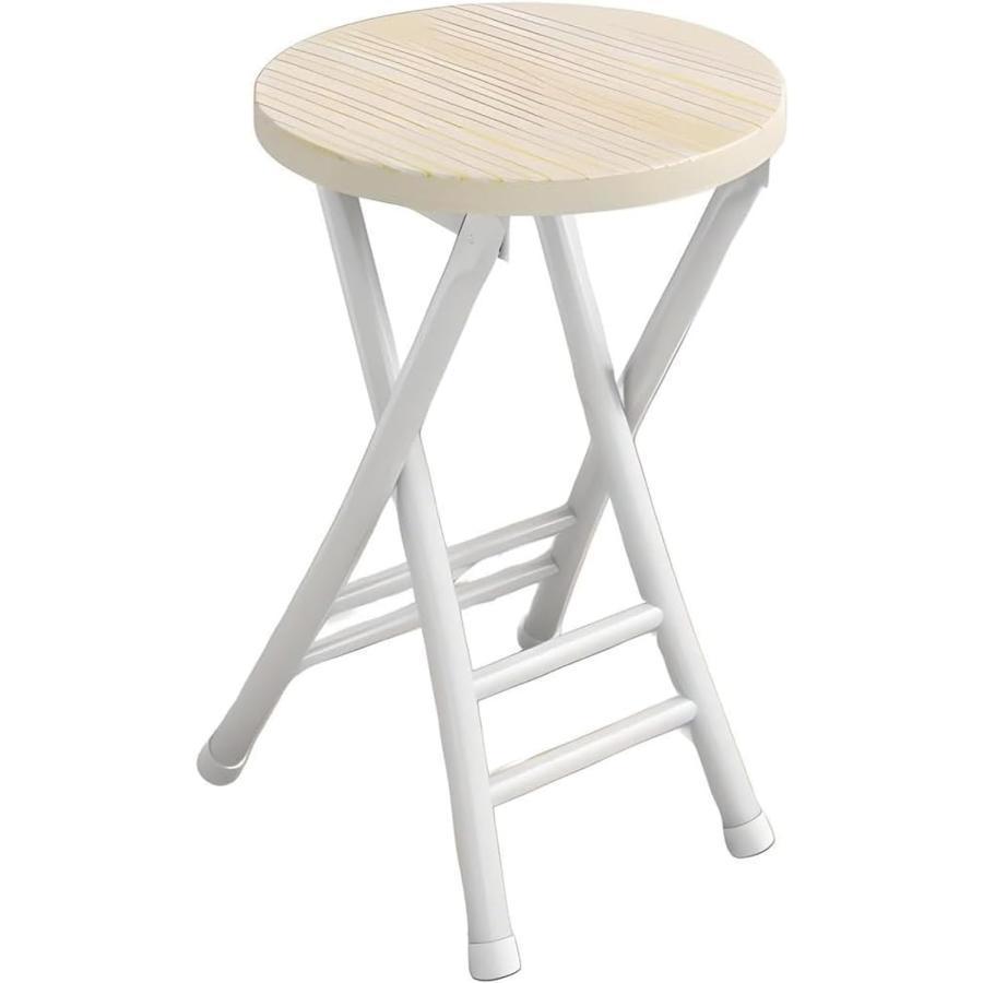 折りたたみ椅子 カウンターチェア 木製 スチール ハイチェア 足置き付き バーチェア ハイスツール ダイニングチェア パイプ椅子 チェア 椅子 朝食 喫茶店 軽量 | ブランド登録なし | 06