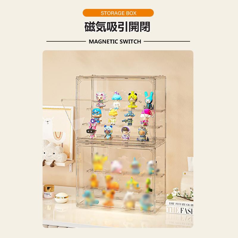フィギュアケース 収納 コレクションケース コレクション ボックス クリアケース 透明展示ケース 積み重ね可能 扉付き 組み立て式 透明 アクリル 送料無料 | ブランド登録なし | 10