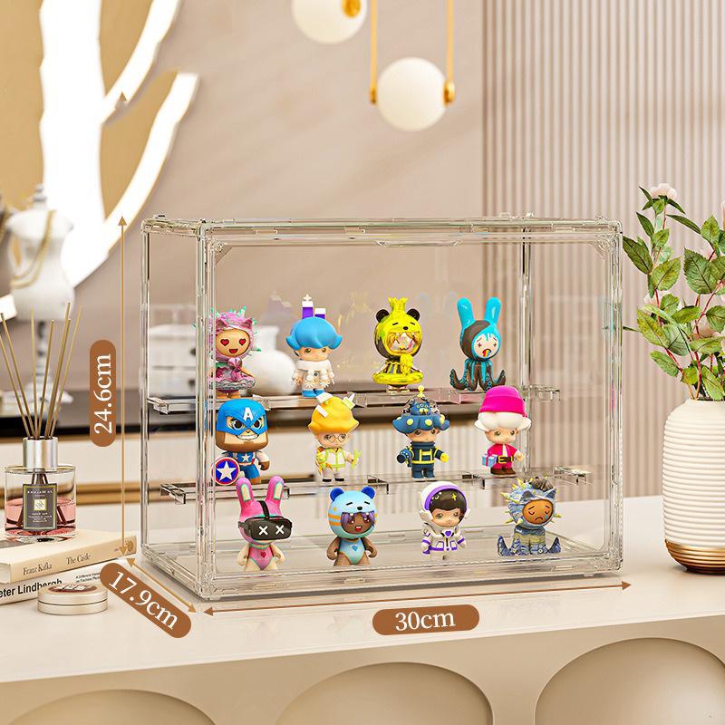 フィギュアケース 収納 コレクションケース コレクション ボックス クリアケース 透明展示ケース 積み重ね可能 扉付き 組み立て式 透明 アクリル 送料無料 | ブランド登録なし | 01