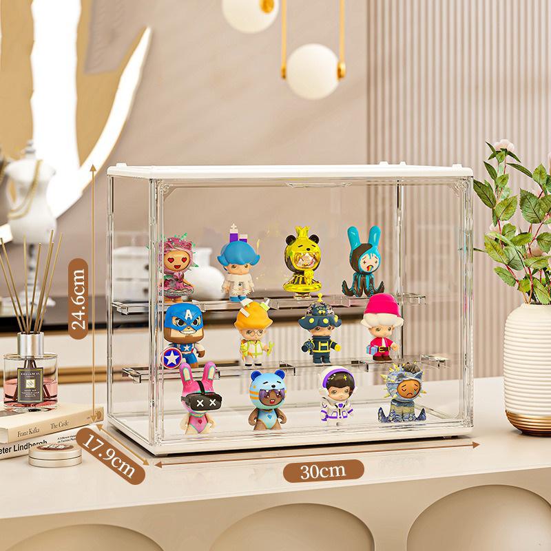 フィギュアケース 収納 コレクションケース コレクション ボックス クリアケース 透明展示ケース 積み重ね可能 扉付き 組み立て式 透明 アクリル 送料無料 | ブランド登録なし | 02