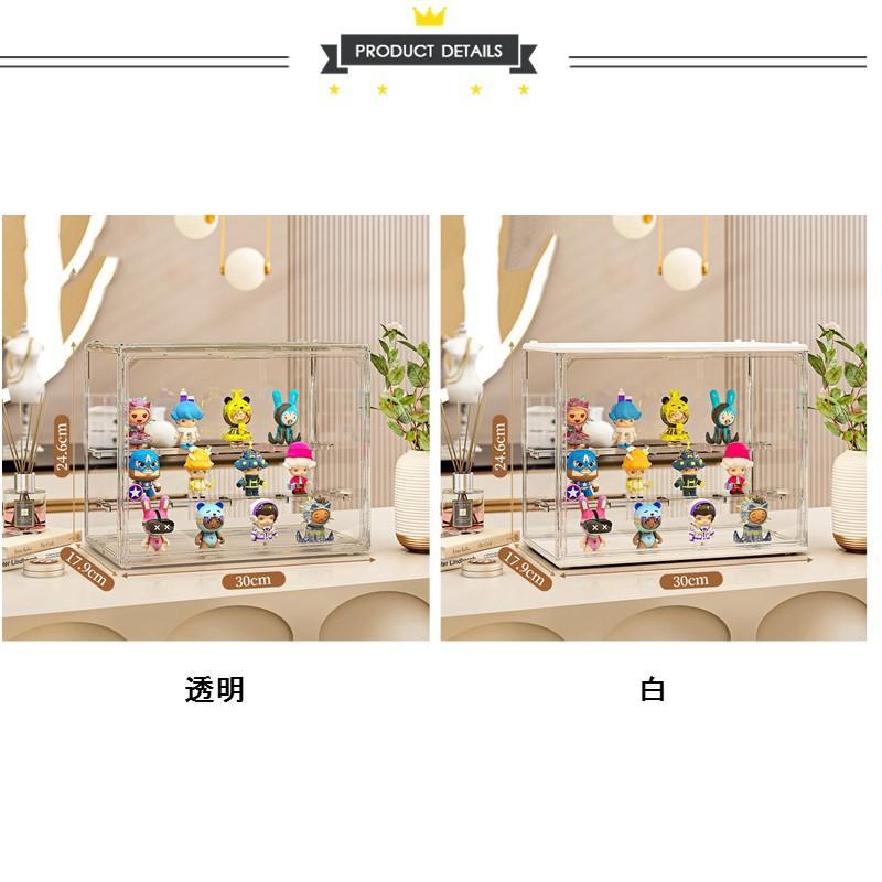 フィギュアケース 収納 コレクションケース コレクション ボックス クリアケース 透明展示ケース 積み重ね可能 扉付き 組み立て式 透明 アクリル 送料無料 | ブランド登録なし | 03
