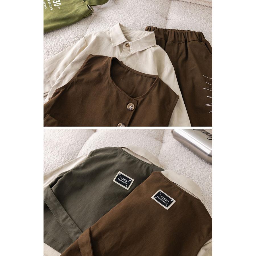 子供服 セットアップ 男の子 3点セット キッズ カジュアルスーツ 子供スーツ フォーマル ベビー 上下セット ベスト シャツ ズボン 男児 発表会 初節句 卒業式 |  | 07