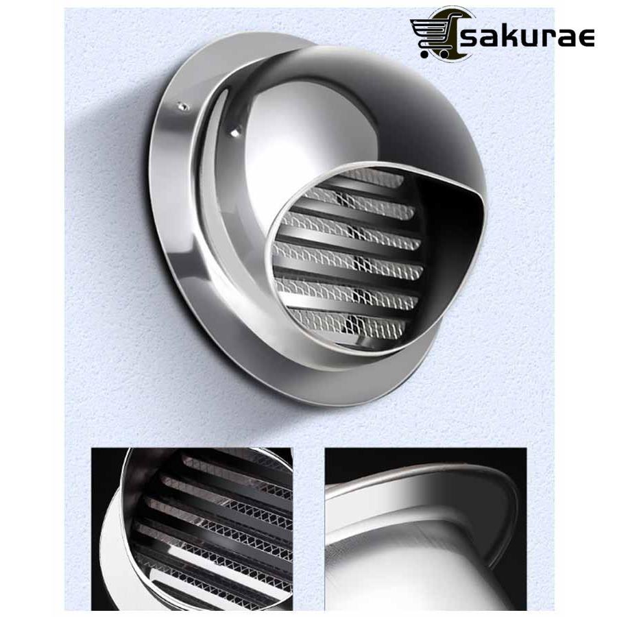換気口カバー 通気口 丸型 フード付ガラリ 防虫網付 ステンレス製 吸気口 ダクト用 丸型 屋内 換気部品 自然換気用 ダクトホース接続 換気ホース接 |  | 12