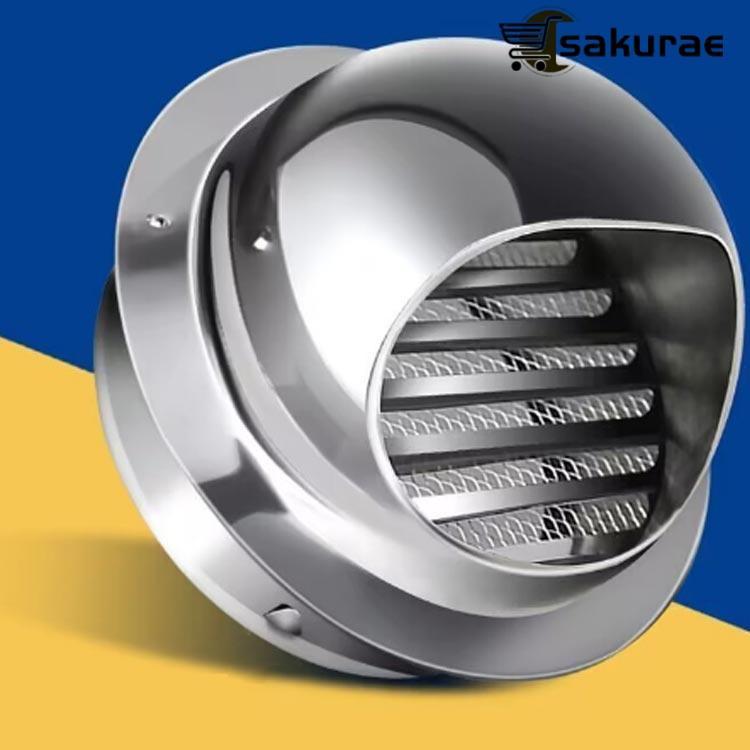 換気口カバー 通気口 丸型 フード付ガラリ 防虫網付 ステンレス製 吸気口 ダクト用 丸型 屋内 換気部品 自然換気用 ダクトホース接続 換気ホース接 |  | 03