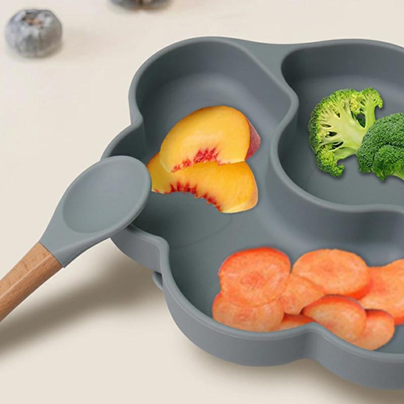 ベビー食器 離乳食プレート 吸盤ボウル 猫の爪 離乳食 食器 食品級シリコン 吸盤つき ひっくり返らない 滑り止め 子供 離乳食 仕切り 小皿 皿 出産お祝い ギフト |  | 03