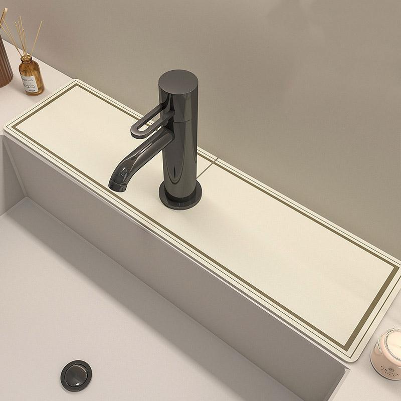 水切りマット 蛇口マット 珪藻土 蛇口乾燥マット 洗面台 新生活応援 蛇口乾燥 ソフト 珪藻土マット キッチンマット 水栓マット 乾燥 速乾吸水 抗菌 割れない | ブランド登録なし | 01