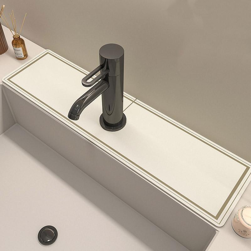 水切りマット 蛇口マット 珪藻土 蛇口乾燥マット 洗面台 新生活応援 蛇口乾燥 ソフト 珪藻土マット キッチンマット 水栓マット 乾燥 速乾吸水 抗菌 割れない | ブランド登録なし | 04