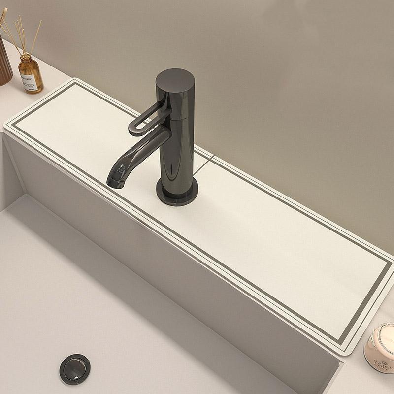 水切りマット 蛇口マット 珪藻土 蛇口乾燥マット 洗面台 新生活応援 蛇口乾燥 ソフト 珪藻土マット キッチンマット 水栓マット 乾燥 速乾吸水 抗菌 割れない | ブランド登録なし | 05