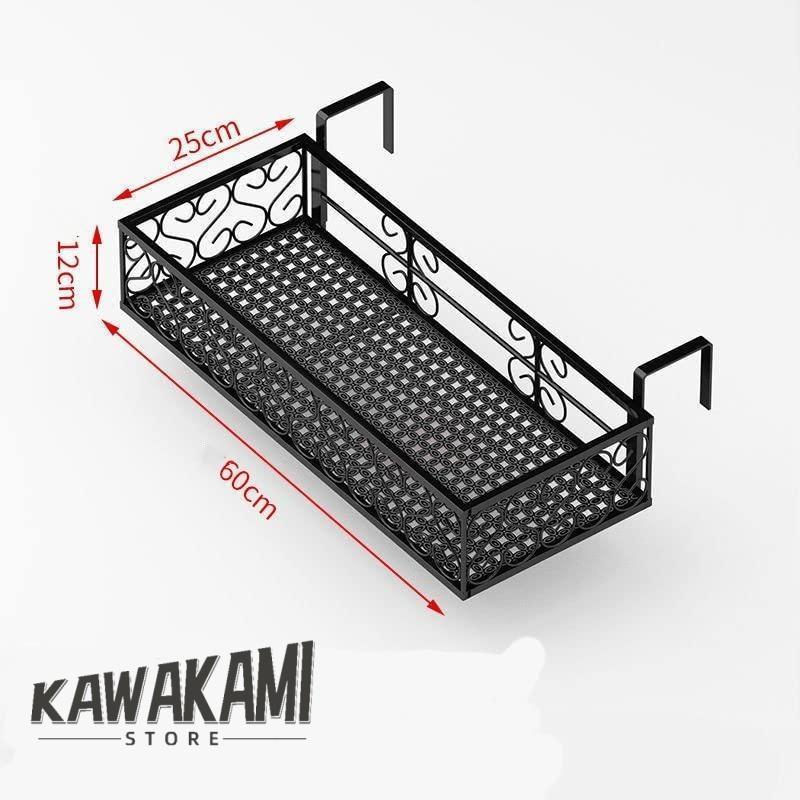 ベランダ プランター 花台 プラントホルダー おしゃれ 吊り下げ 植木鉢 引っ掛け プランター棚 植木鉢スタン フック付きの鉄製 ド フック幅可調整 レールプラン | ブランド登録なし | 01