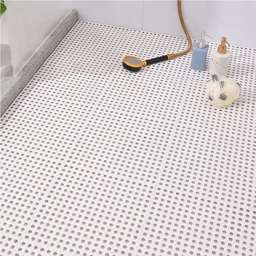 お風呂マット 滑り止め 大判 浴室マット すべりどめ 床 シート 風呂用すのこ 洗い場マット DIYマット 抗菌速乾 無臭 転倒防止 介護用 柔軟快適 (12枚 ホウイト | ブランド登録なし | 11