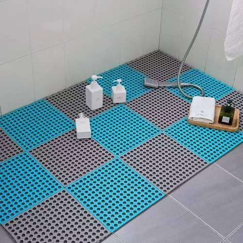 お風呂マット 滑り止め 大判 浴室マット すべりどめ 床 シート 風呂用すのこ 洗い場マット DIYマット 抗菌速乾 無臭 転倒防止 介護用 柔軟快適 (12枚 ホウイト | ブランド登録なし | 02