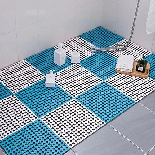 お風呂マット 滑り止め 大判 浴室マット すべりどめ 床 シート 風呂用すのこ 洗い場マット DIYマット 抗菌速乾 無臭 転倒防止 介護用 柔軟快適 (12枚 ホウイト | ブランド登録なし | 08