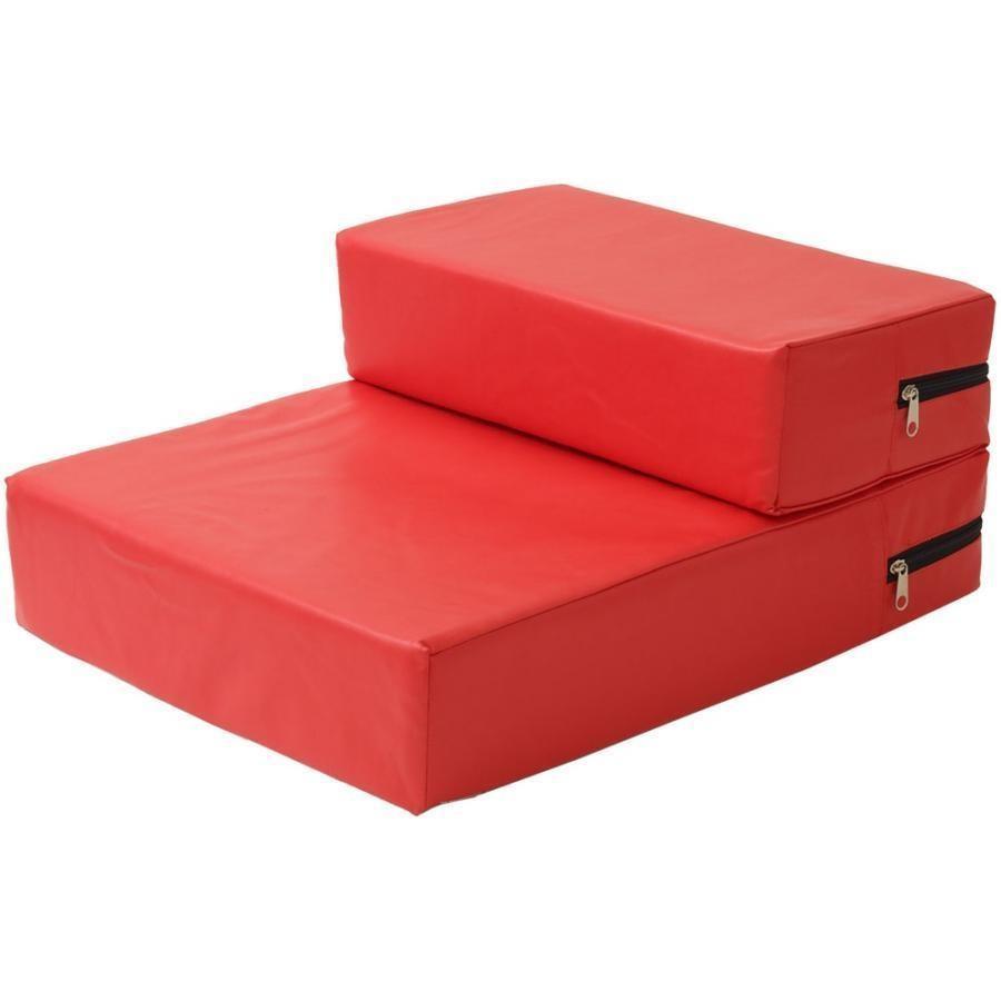 ドッグステップ 犬 2段 ソファー 階段 ドッグスロープ レザー 段差 増やせる ベッド ステップ ペット用ステップ 収納 犬用階段 踏み台 介護 | ブランド登録なし | 03