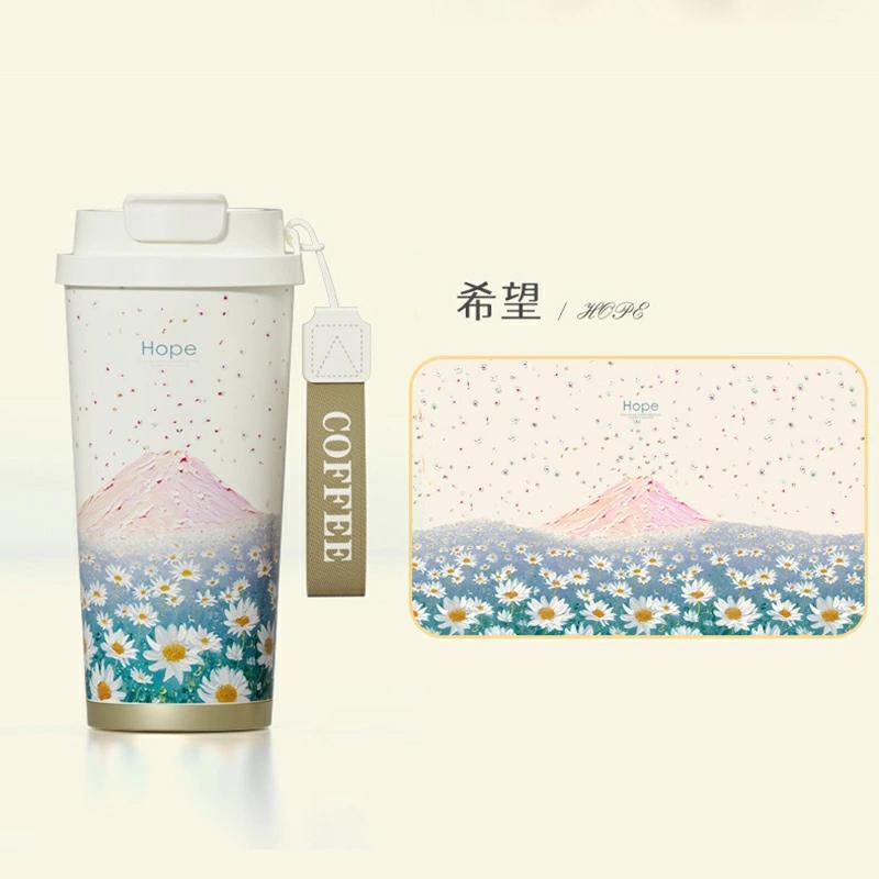 タンブラー セラミック セラミックコーティング ストロー付き 大容量520ml セラミックタンブラー 持ち運び 水筒 マグボトル 漏れない 伸縮ストロー 3WAY 蓋付き |  | 10