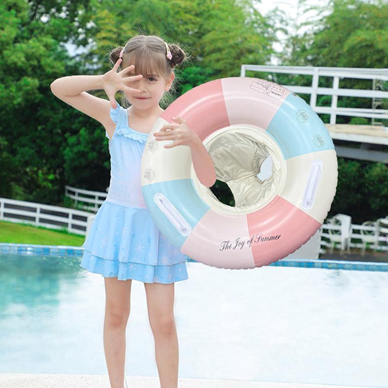 浮き輪 子供用 日よけ 赤ちゃん 浮輪 取っ手 おしゃれ 安い プール用品 海水浴 かわいい 夏 猛暑対策 浮具プール 水遊び 海水浴 ベビー用品 | ブランド登録なし | 08