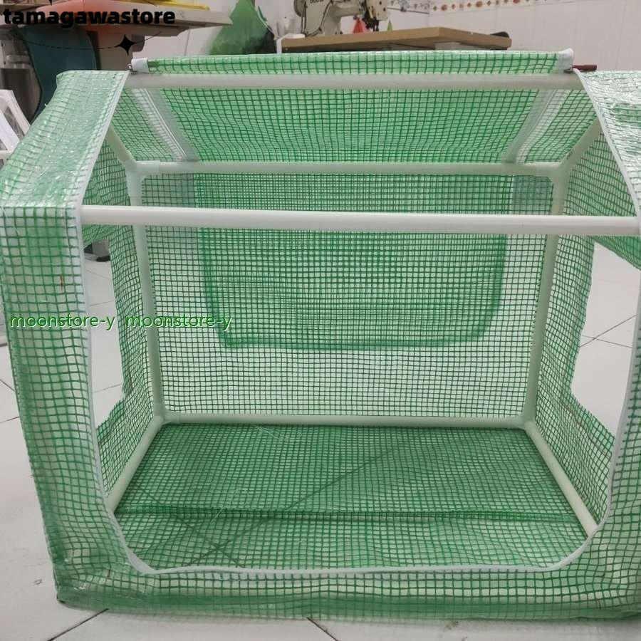 省スペースタイプ ミニ 組立式 ビニールハウス 簡易温室 ビニール温室 菜園ハウス ファスナー付き 育苗 家庭用 園芸 ベランダ | ブランド登録なし | 07