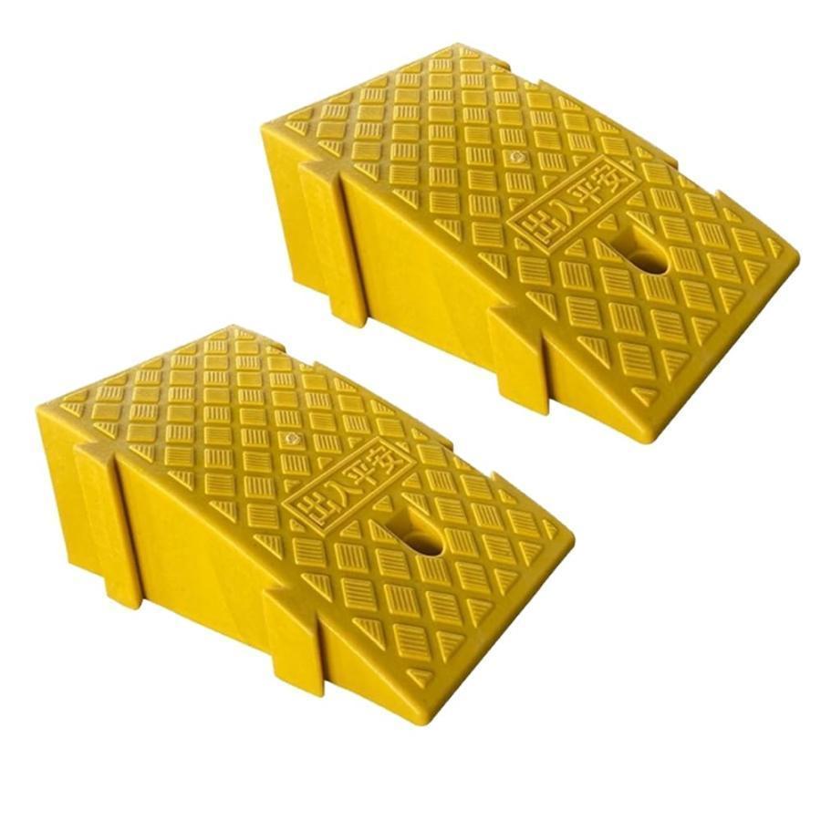 2個セット 段差 スロープ プレート スプライス可能な幅 (高さ7cm/11cm/13cm/16cm/19cm) 段差スロープ ゴム 段差解消スロープ カースロープ 駐車場 車庫 車椅子自 | ブランド登録なし