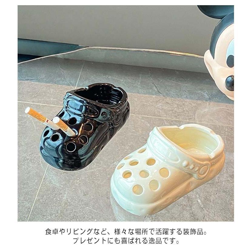 可愛い 灰皿 卓上灰皿 セラミック 灰皿 灰皿 穴付き サンダル 可愛いの穴付きサンダル おしゃれ 卓上 インテリア オフィス 吸煙灰皿 2点セット |  | 10