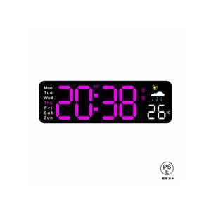目覚まし時計 デジタル時計 オシャレ デジタル デジタル時計 電波時計 壁掛け 卓上 大画面 大型 目覚まし時計 気温/日付表示 目覚まし時計 デジタル 目覚まし時 |  | 09