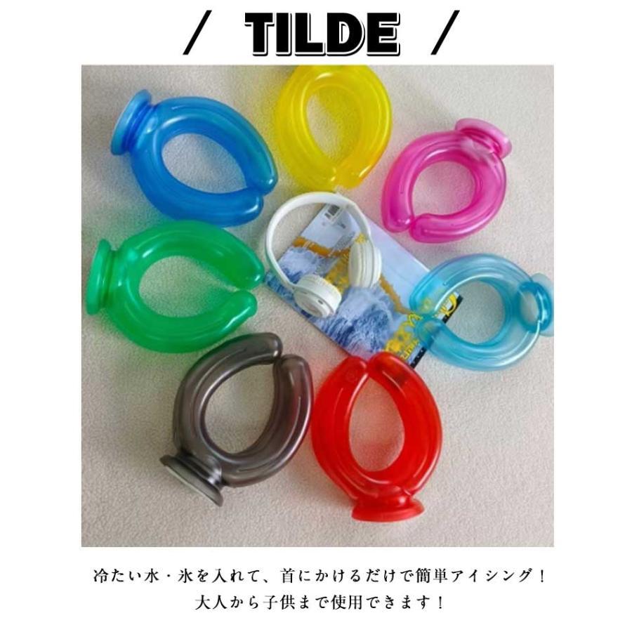 ネッククーラー カバー付き 2点セット U字型 クールリング 首 氷嚢 アイシング 氷のう ひざ 大腿部 腕 アイスパック 冷たい 冷やす 冷却プレー | ブランド登録なし | 08