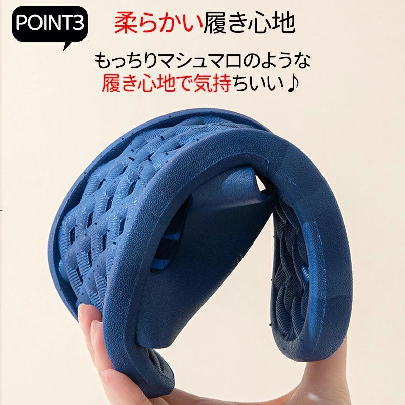 ベランダ サンダル スリッパ メンズ レディース 縮まない 穴あき ベランダサンダル 水が溜まらない 風呂 雨 楽 柔らかい 気持ちいい 洗える シャワーサンダル | ブランド登録なし | 08