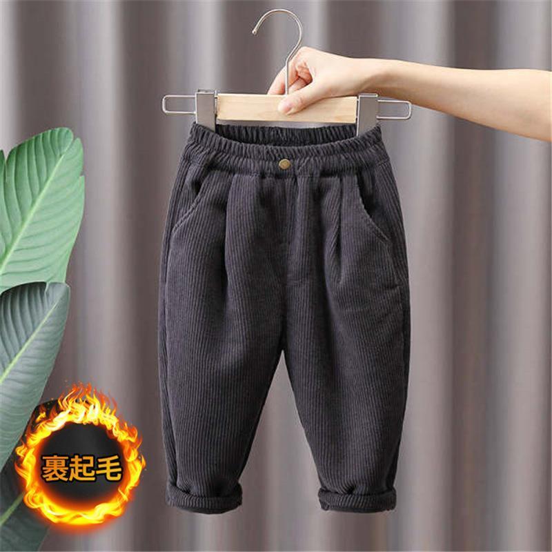 裏起毛パンツ 子供 子供服 男の子 女の子 コーデュロイ ロング丈 アウター 防寒 暖かい 厚手 カジュアル 可愛い 通園 通学 無地 ウエストゴム |  | 01
