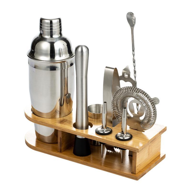 カクテルシェイカー 350ml/550ml/700ml/750ml バーテンダーカクテルセットシェーカーステンレス製カクテル道具業務用家庭用スタンド付き |  | 01