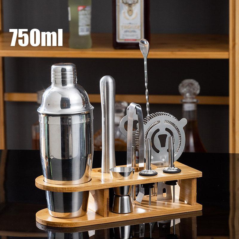 カクテルシェイカー 350ml/550ml/700ml/750ml バーテンダーカクテルセットシェーカーステンレス製カクテル道具業務用家庭用スタンド付き |  | 05