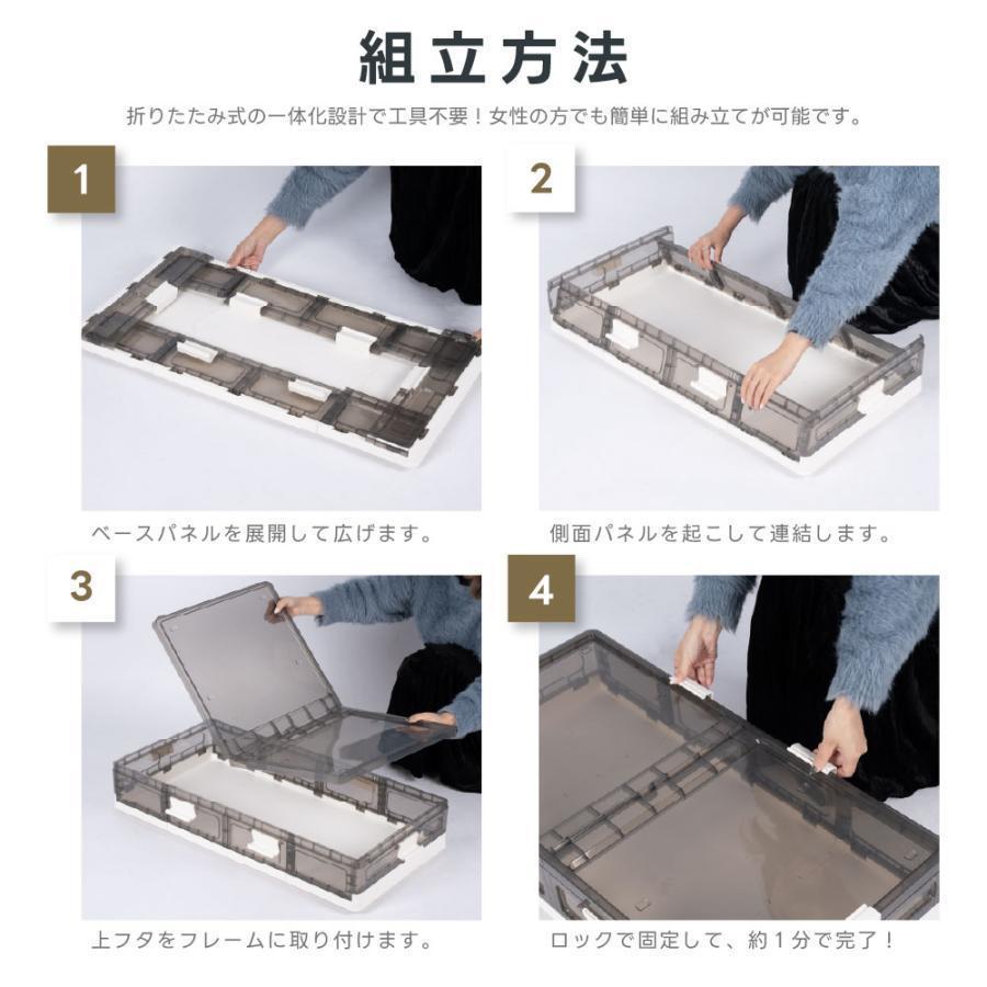 収納ボックス ベッド下ストレージコンテナ 折畳み キャスター付き 収納ケース 大容量 押入れ収納 組立簡単 積み重ね 衣装収納ボックス フタ付き zk-sn02 |  | 10