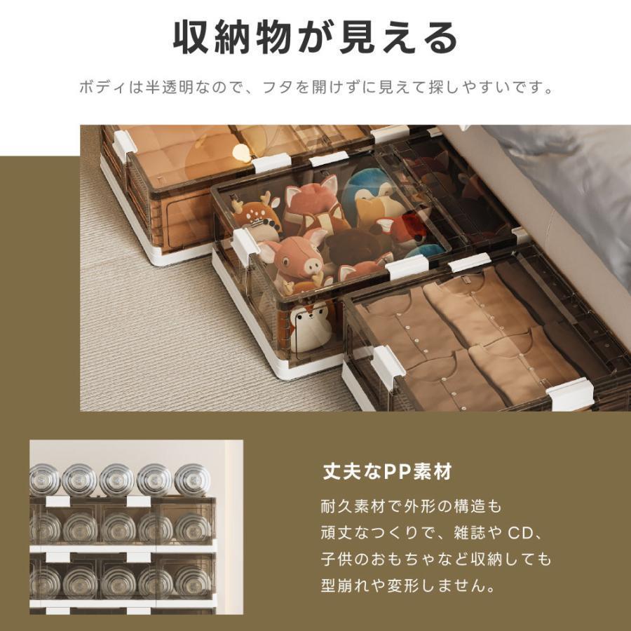 収納ボックス ベッド下ストレージコンテナ 折畳み キャスター付き 収納ケース 大容量 押入れ収納 組立簡単 積み重ね 衣装収納ボックス フタ付き zk-sn02 |  | 08
