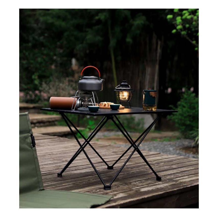 折りたたみテーブル テーブル アルミ製 ロールテーブル コンパクト 軽量 耐荷重30kg 耐熱 折りたたみテーブル 収納袋付き キャンプ テーブル ア | ブランド登録なし | 07