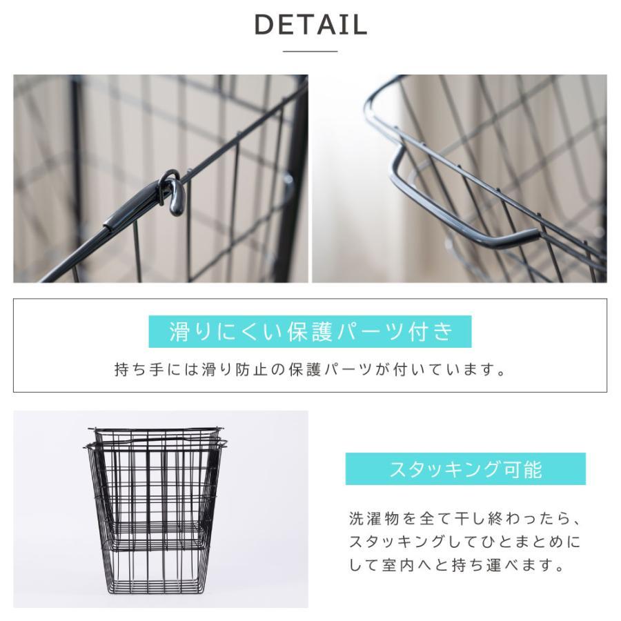 ランドリーバスケット キャスター付き 3段 収納ラック 洗濯かご ランドリー収納 洗濯物入れ バスケット スチール 大容量 持ち手付き 脱衣かご 洗面所 zk-rb03 | ブランド登録なし | 10