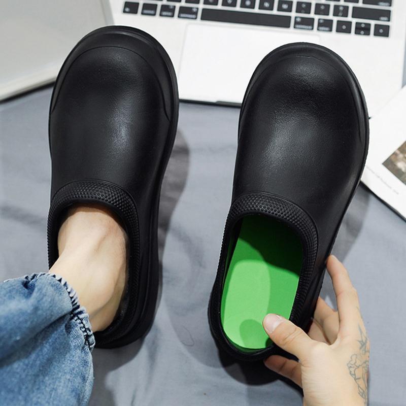 200円OFF！防水コックシューズ 厨房靴 キッチン サボ サンダル 滑りにくい レディース 飲食店 軽い おしゃれ 安い 疲れにくい 厨房シューズ 雨靴 レインブーツ | ブランド登録なし | 03