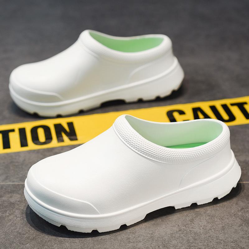 200円OFF！防水コックシューズ 厨房靴 キッチン サボ サンダル 滑りにくい レディース 飲食店 軽い おしゃれ 安い 疲れにくい 厨房シューズ 雨靴 レインブーツ | ブランド登録なし | 08