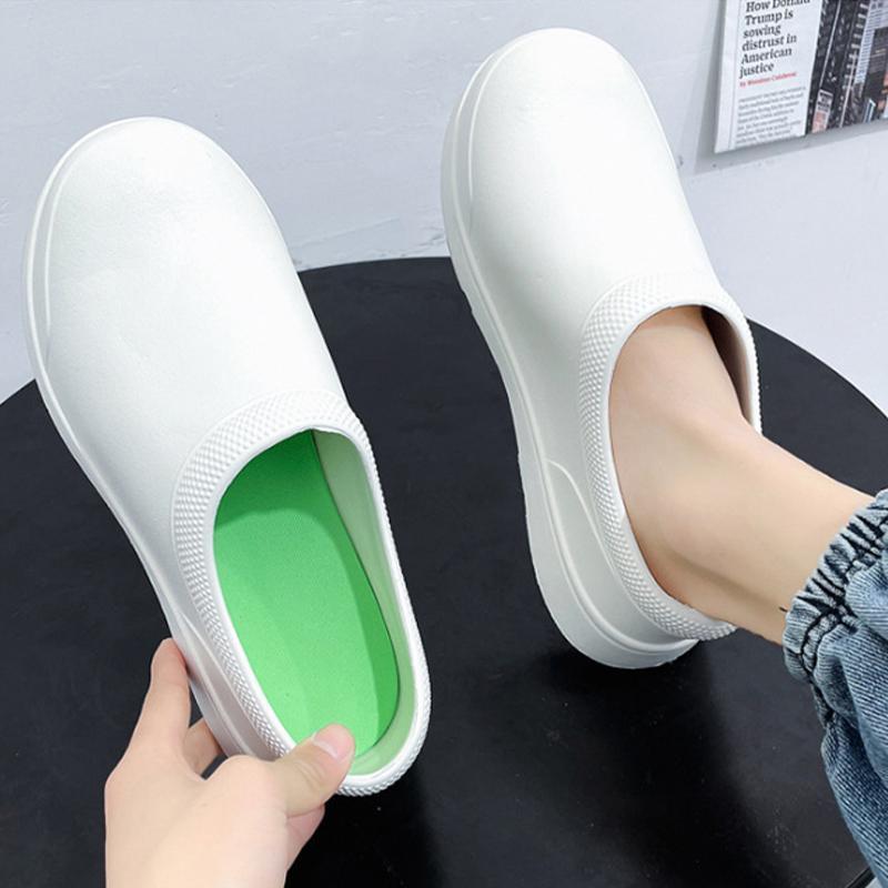 200円OFF！防水コックシューズ 厨房靴 キッチン サボ サンダル 滑りにくい レディース 飲食店 軽い おしゃれ 安い 疲れにくい 厨房シューズ 雨靴 レインブーツ | ブランド登録なし | 09