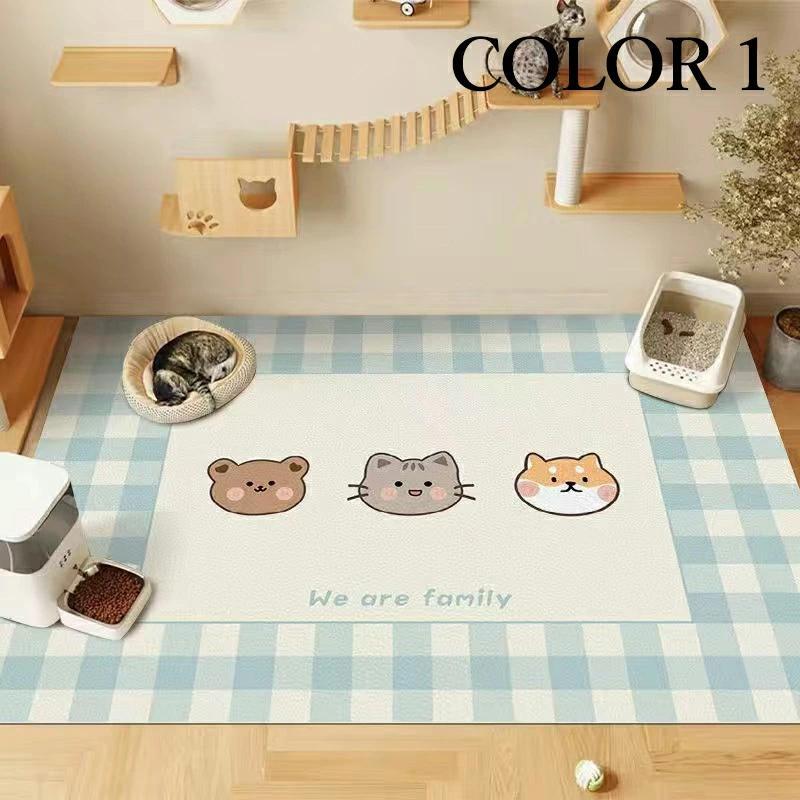 ペットマット 防水 撥水 滑らない 滑り止め 大判 ラグ カーペット プレイマット ペット 猫 犬 マット 怪我防止 傷防止 下敷きマット ペットシーツ 洗える 拭ける |  | 01