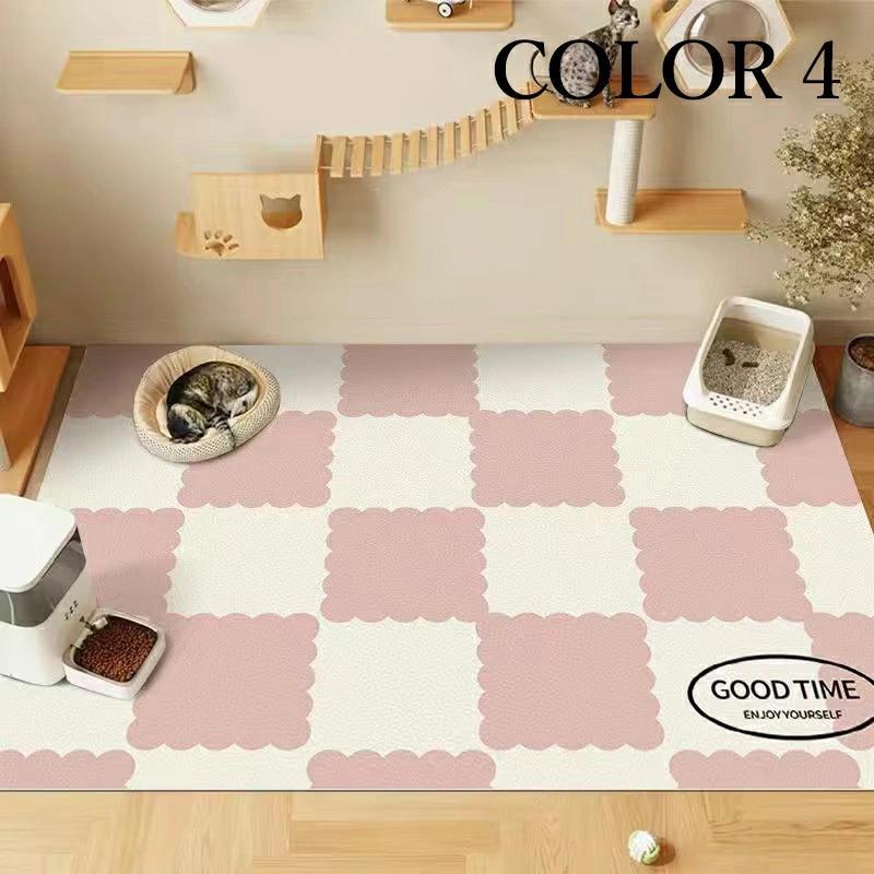 ペットマット 防水 撥水 滑らない 滑り止め 大判 ラグ カーペット プレイマット ペット 猫 犬 マット 怪我防止 傷防止 下敷きマット ペットシーツ 洗える 拭ける |  | 04