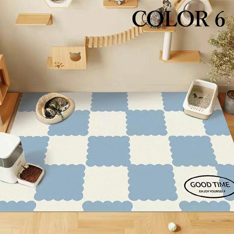 ペットマット 防水 撥水 滑らない 滑り止め 大判 ラグ カーペット プレイマット ペット 猫 犬 マット 怪我防止 傷防止 下敷きマット ペットシーツ 洗える 拭ける |  | 06