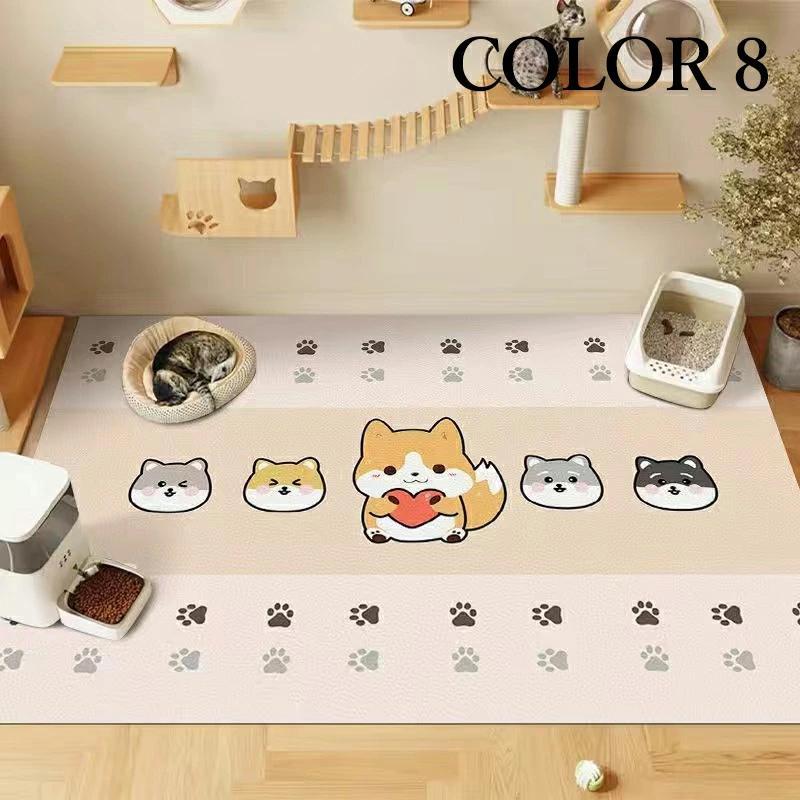 ペットマット 防水 撥水 滑らない 滑り止め 大判 ラグ カーペット プレイマット ペット 猫 犬 マット 怪我防止 傷防止 下敷きマット ペットシーツ 洗える 拭ける |  | 08