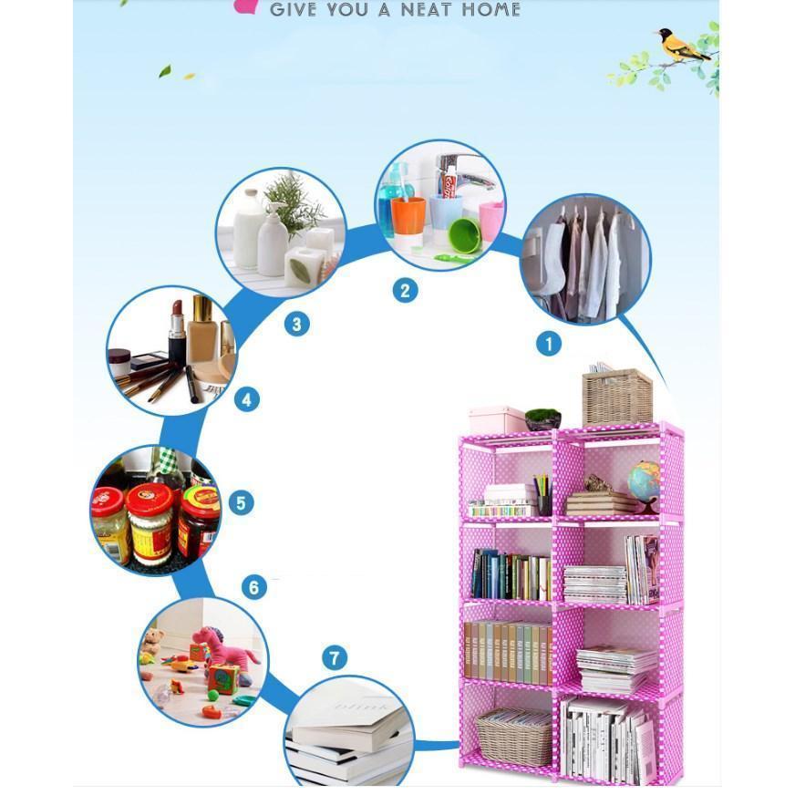 収納棚 本棚 大容量 薄型布 簡易 安い おしゃれ カラーボックス 単列/二列 棚ラック 漫画 衣類 おもちゃ 収納ボックス 便利なワードローブ ブック収納 |  | 13