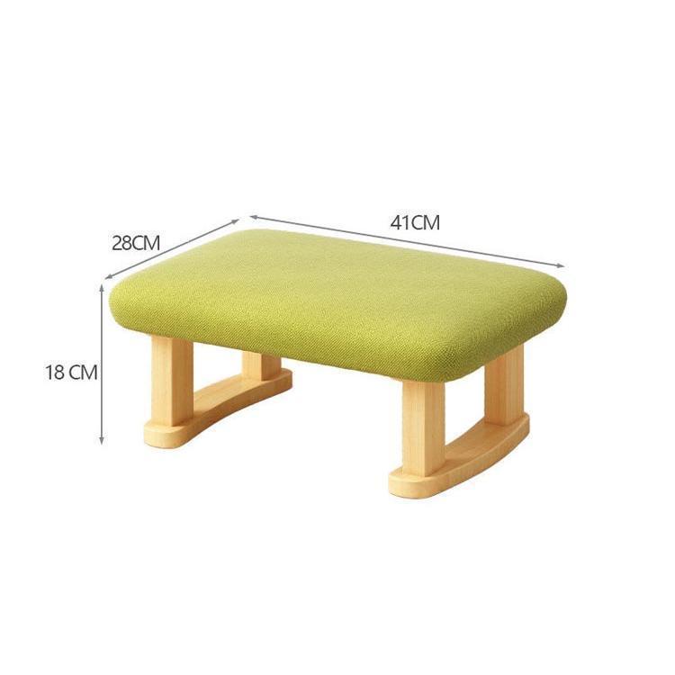 ローチェア スツール 北欧 オットマン ロースツール 木製 椅子 ミニ ローテーブル用 長方形 子供椅子 踏み台 足置き 1人掛け 足置き台 木製スツ | ブランド登録なし | 17