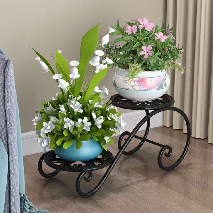 プランター台　鉢置き　アイアンフラワースタンド　ガーデニング雑貨　インテリア　室内植物置き　植木鉢スタンド　飾り台 ガーデニング　屋外 鉢植え 花 植物 | ブランド登録なし | 06