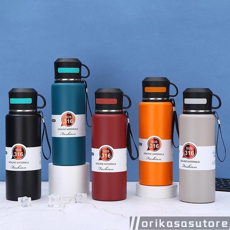 大容量 直飲み 1000ml 水筒 1.5リットル 1200ml 1500ml カップ付き 800ml 600ml 保冷 保温 洗いやすい 持ち運び | 